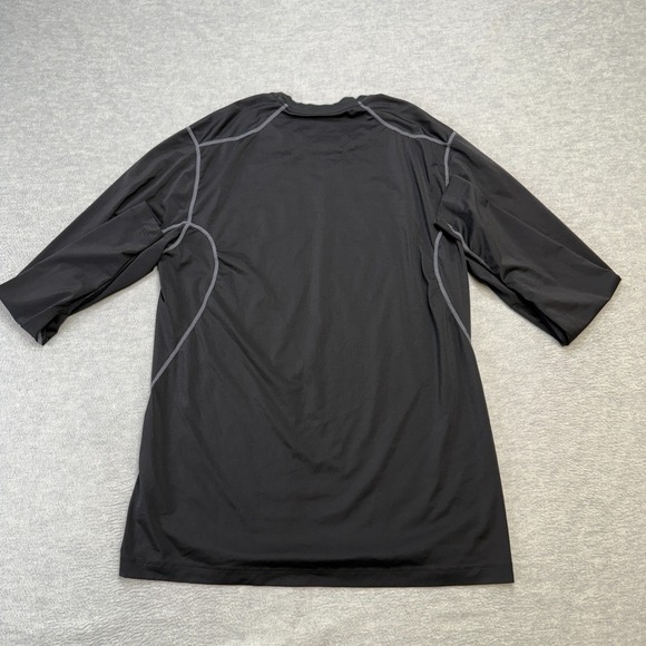 Nike Pro Combat Shirt Mens Large Black Long Sleeve Fitted Compression Gym Train - Picture 7 of 10